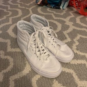 White high top vans